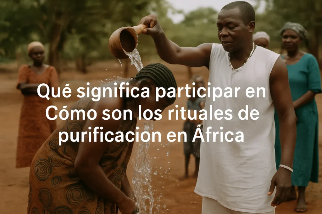 qué significa participar en Cómo son los rituales de purificación en África