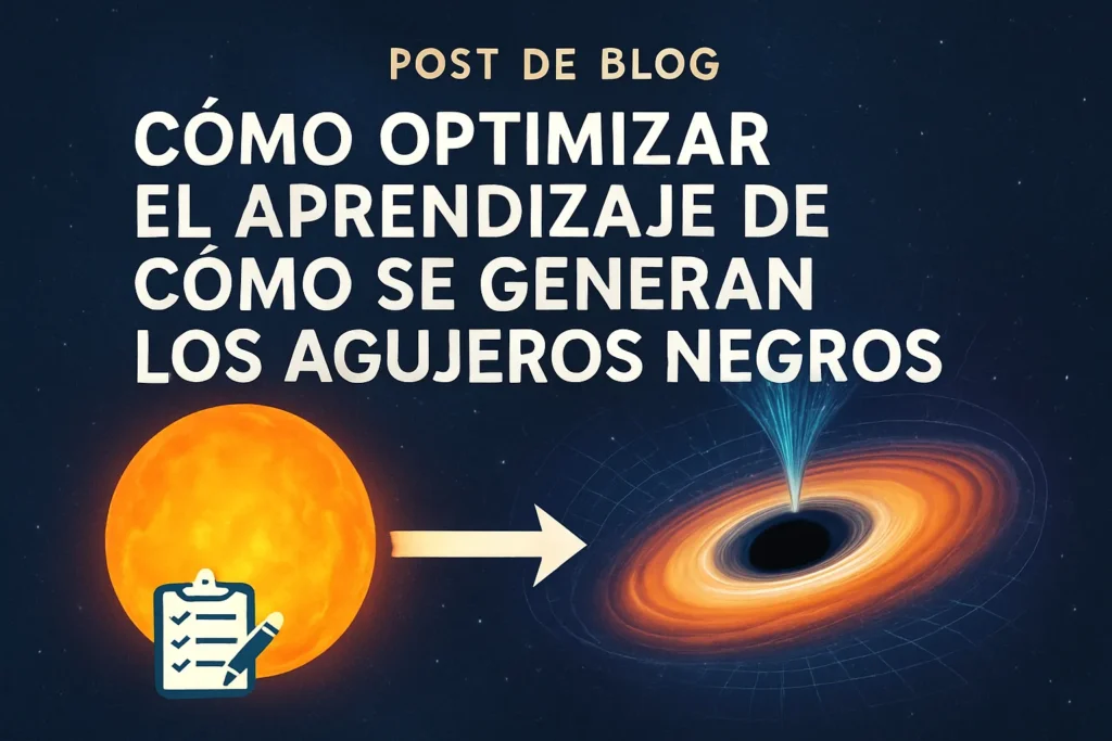 cómo optimizar el aprendizaje de Cómo se generan los agujeros negros