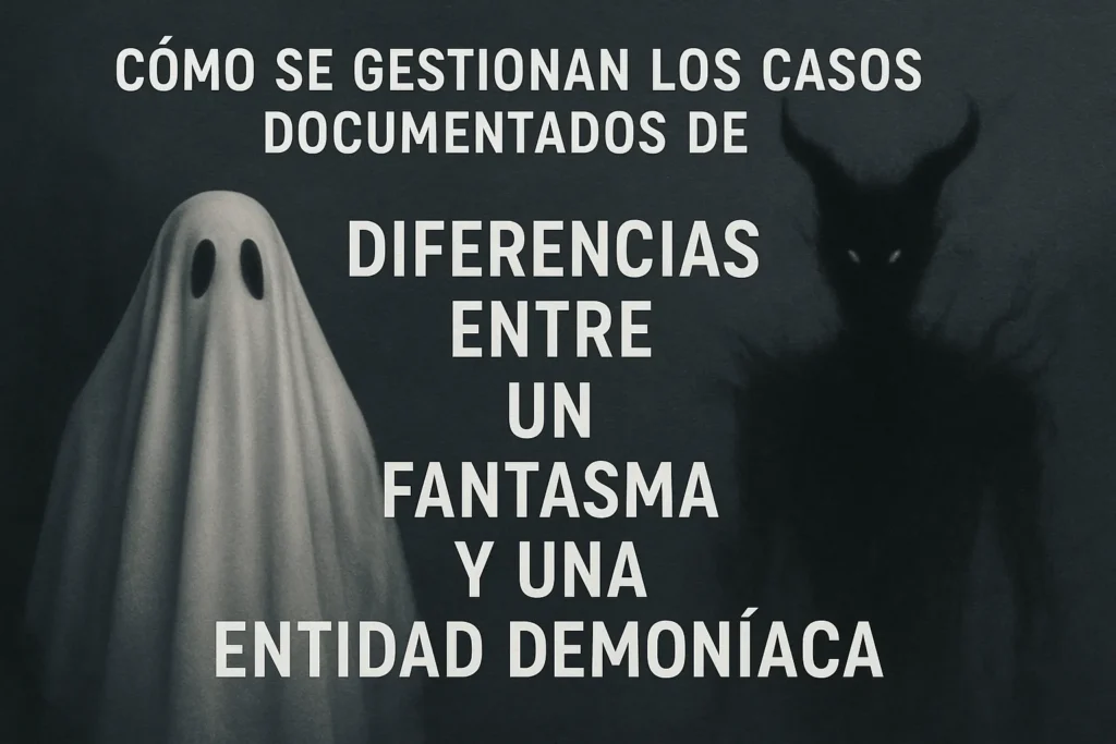 cómo se gestionan los casos documentados de Diferencias entre un fantasma y una entidad demoníaca