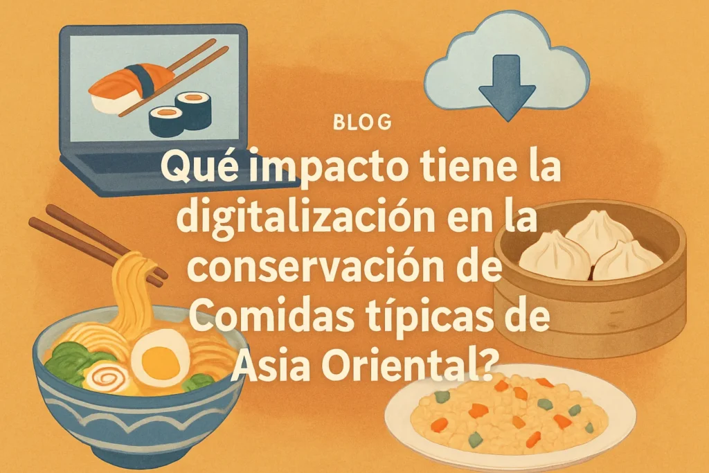 qué impacto tiene la digitalización en la conservación de Comidas típicas de Asia Oriental
