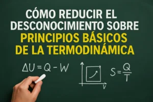 cómo reducir el desconocimiento sobre Principios básicos de la termodinámica