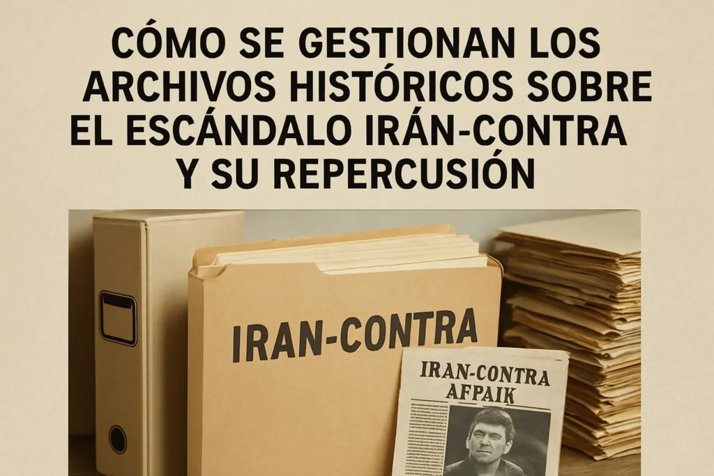 cómo se gestionan los archivos históricos sobre El escándalo Iran-Contra y su repercusión